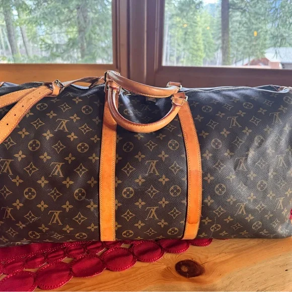 Louis Vuitton Monogram Brown and Tan Duffel Bag - Picture 3 of 16